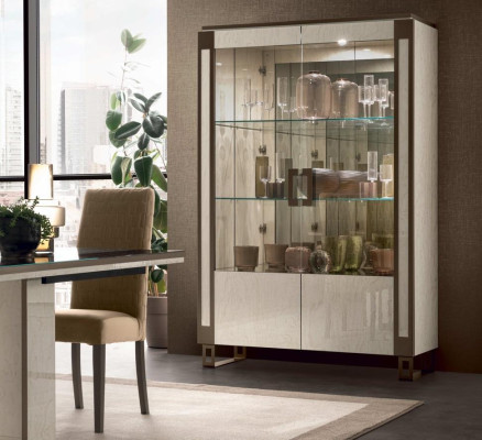 Vitrina armario de 2 puertas vitrinas muebles de salón gabinetes diseño armario muebles vidrio nuevo