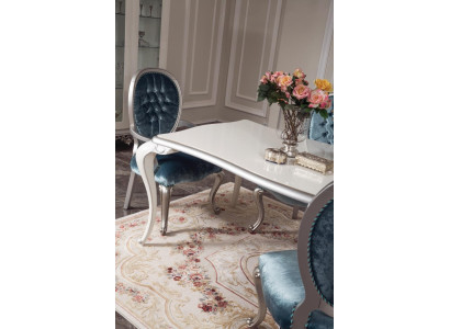 Silla turquesa gris Chesterfield de madera con reposabrazos muebles de comedor