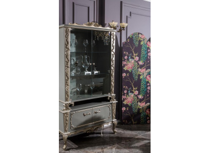 Vidrio de vitrina Gabinete de madera Vitrina Mueble del salón Aparador Armarios