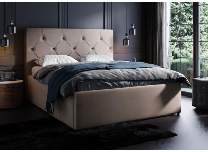 Muebles de cama para albergue Hotel Elegante mobiliario tapizado camas