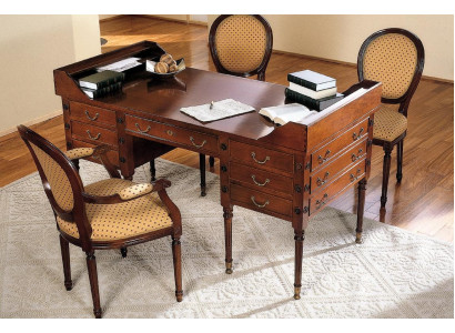 Mesa con silla Escritorio de madera Escritorio con cajones Mesa de trabajo de 2 piezas