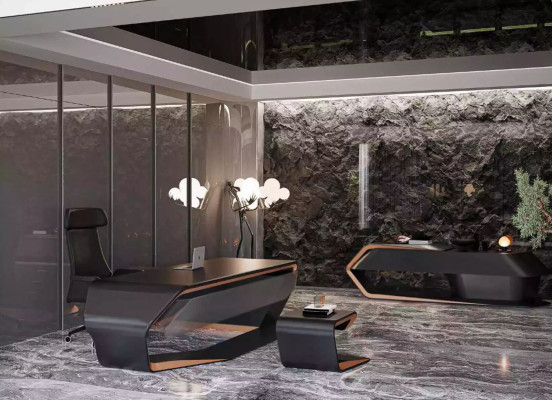 Conjunto de muebles para la oficina escritorio mesa de centro aparador muebles de lujo