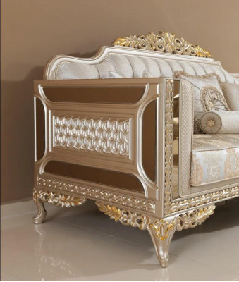 Conjunto de sofás de 3 asientos Mesa de centro Sala de estar Moderno Nuevo Muebles de lujo