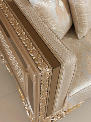 Conjunto de sofás de 3 asientos Mesa de centro Sala de estar Moderno Nuevo Muebles de lujo