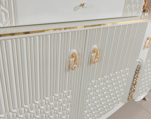 Aparador con espejo de lujo nuevo balanceándose Material moderno para la sala de estar