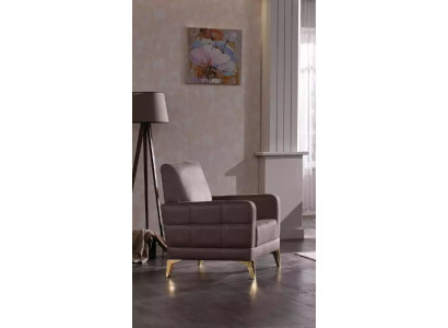 Silla de acero inoxidable, mobiliario de asiento, sillón reclinable, muebles de salón, sillón tapizado.