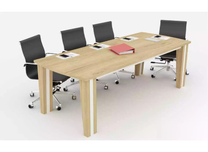 Gran mesa de madera Mesas de reuniones Mesa de conferencia de lujo Muebles de oficina modernos