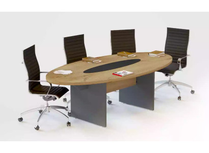 Mesa de conferencia moderna, mesas de reuniones, muebles de madera, muebles de oficina.