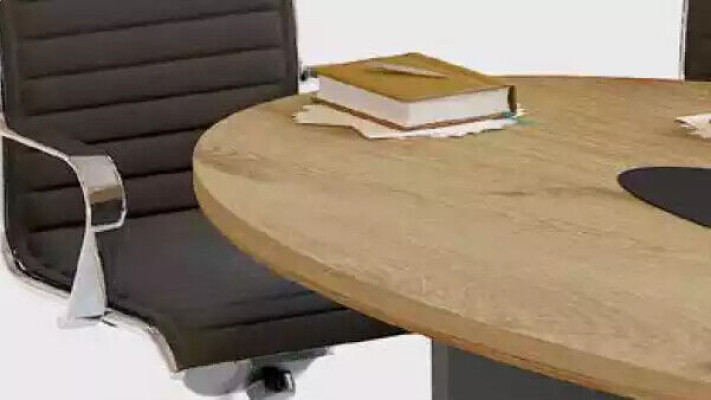 Mesa de conferencia moderna, mesas de reuniones, muebles de madera, muebles de oficina.