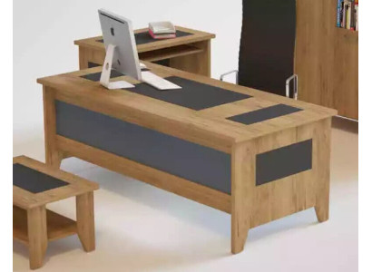 Moderno escritorio marrón de lujo muebles extensibles madera oficina nuevo