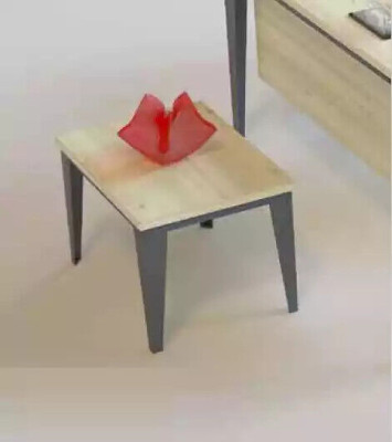 Mesa de centro marrón de lujo de diseñador Muebles de madera de oficina modernos