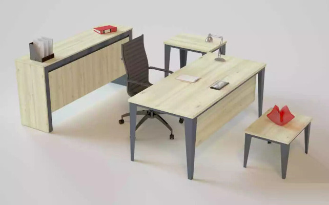 Mesa de centro marrón de lujo de diseñador Muebles de madera de oficina modernos