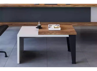Moderna mesa de centro bicolor mesa auxiliar de lujo muebles de oficina de madera