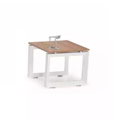 Mesa de centro moderna blanca y marrón Muebles de madera Diseño exclusivo Muebles de oficina
