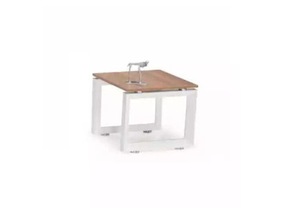 Mesa de centro moderna blanca y marrón Muebles de madera Diseño exclusivo Muebles de oficina