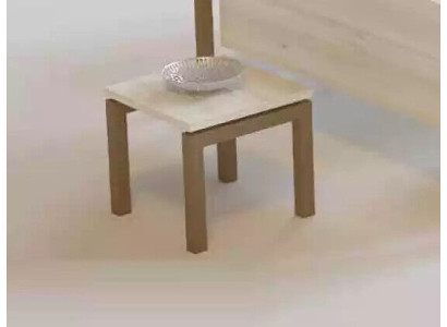 Mesa de café pequeña moderna mesa de almacenamiento cuadrada diseño muebles de madera.