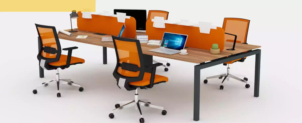 Muebles de oficina Mesa de trabajo para 6 personas Muebles de oficina Muebles de madera