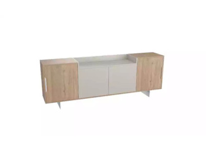 Mueble de oficina moderno de madera.