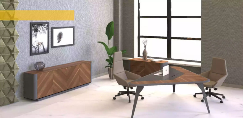 Aparador de oficina diseño muebles armario mesa tv nuevo oficina marrón