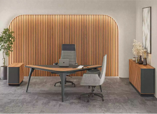 Aparador de oficina diseño muebles armario mesa tv nuevo oficina marrón