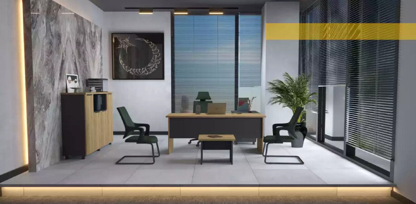 Aparador Muebles de oficina Armario consola Aparador Muebles de madera Marrón Moderno Nuevo