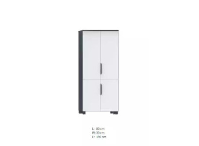 Muebles de oficina en blanco y negro Armario moderno Sideboard