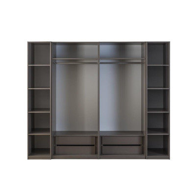 Armario de madera gris moderno para dormitorio