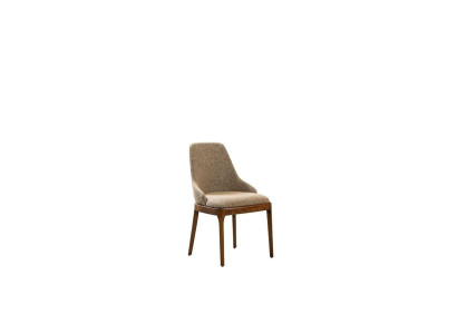Grupo de sillas Sillas de cocina Sillas de comedor Beige 6 piezas Moderno Tela