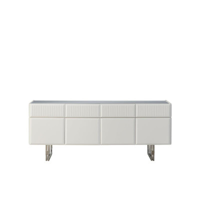 Aparador armario armario madera blanco gabinete de madera cómoda moderna.