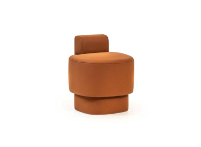 Taburete de asiento Taburete Taburete acolchado Naranja Reposapiés Asientos modernos Muebles