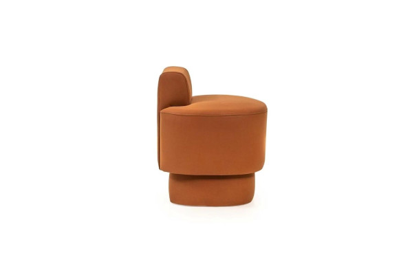 Taburete de asiento Taburete Taburete acolchado Naranja Reposapiés Asientos modernos Muebles