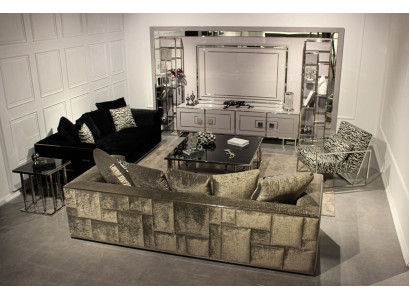 Conjunto moderno de sala de estar, conjunto de sofá, muebles de diseño, pared de la sala de estar, mesa de centro, completo.