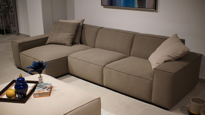 Juego de sala 4 piezas Mobiliario de lujo Conjunto de sofá Diseño sofá esquinero