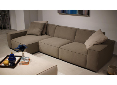 Sofá esquinero en forma de L de diseño de lujo y moderno para la sala de estar, nuevo en mobiliario.