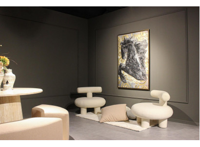 Sala de estar 2 sillones Diseño Mobiliario Moderno Textil Nuevo Muebles