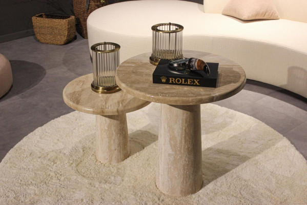 2 mesas de centro conjunto de sala de estar de madera diseño moderno mobiliario