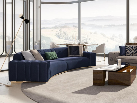 Conjunto de sala de estar de 4 pzas muebles de lujo mesa de centro de madera juego de sofá moderno muebles tapizados.