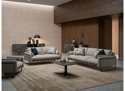 Conjunto de muebles tapizados Sofá de tres plazas Moderno Sofá de dos plazas Muebles Mesa de centro
