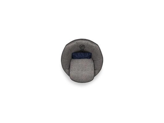 Lujo Gris Sillón Tapizado Textil Sala de estar Muebles tapizados Moderno Decoración