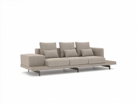 Conjunto completo de 6 piezas 2x sofá de tres plazas Nuevo 2x sillón de lujo Mesa de centro de sala de estar.