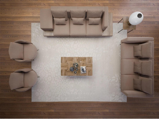 Conjunto de muebles marrón de 6 piezas completo, 2 sofás de tres plazas y 2 sillones.