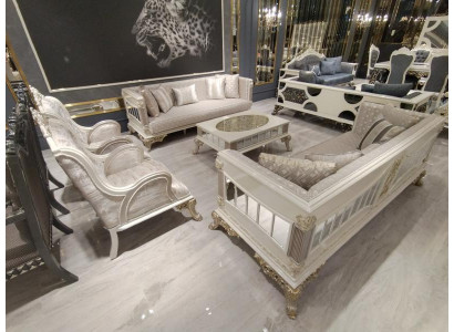 Conjunto moderno de sofás 5 piezas, conjunto de sala de estar de lujo 3+3+1+1+mesa de centro, nuevo.