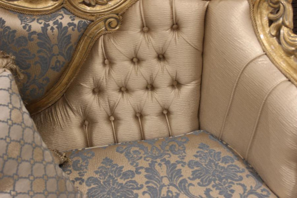 Conjunto de sofás clásico 3+3+1 plazas Chesterfield Sillón relax Muebles Sofá Nuevo