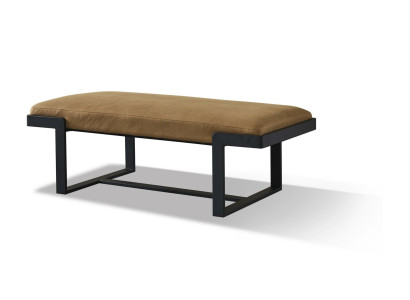 Taburete Reposapiés Descansapiés Muebles Hogar Bancos de asiento Asiento Cuero Marrón