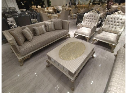 Muebles de sala de estar premium, sofá conjunto de muebles, nuevo sofá de 3 plazas y sillón.