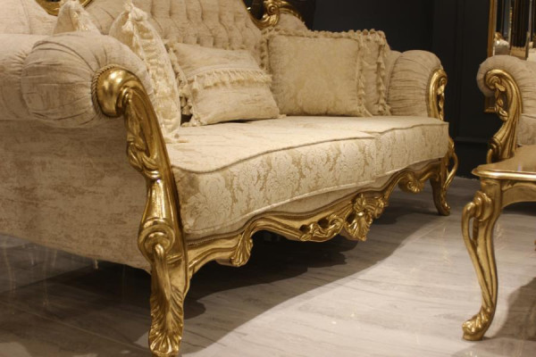 Sofá de diseñador de 3 plazas, juego de sofás de tela para sala de estar, completamente nuevo.