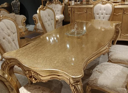 6 sillas conjunto completo de estilo Art déco Diseño de sillas Chesterfield Textil Nuevo