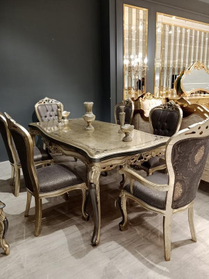Estilo elegante Comedor 6 sillas Muebles de comedor 6 sillas 6 sillas resistentes.