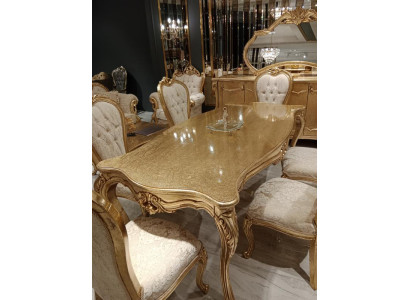 Juego completo de 4 sillas clásicas de comedor de madera diseño sillas nuevas.