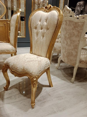 Juego completo de 4 sillas clásicas de comedor de madera diseño sillas nuevas.
